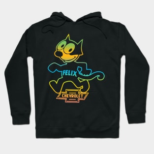 the lightning cat happy christmas Hoodie